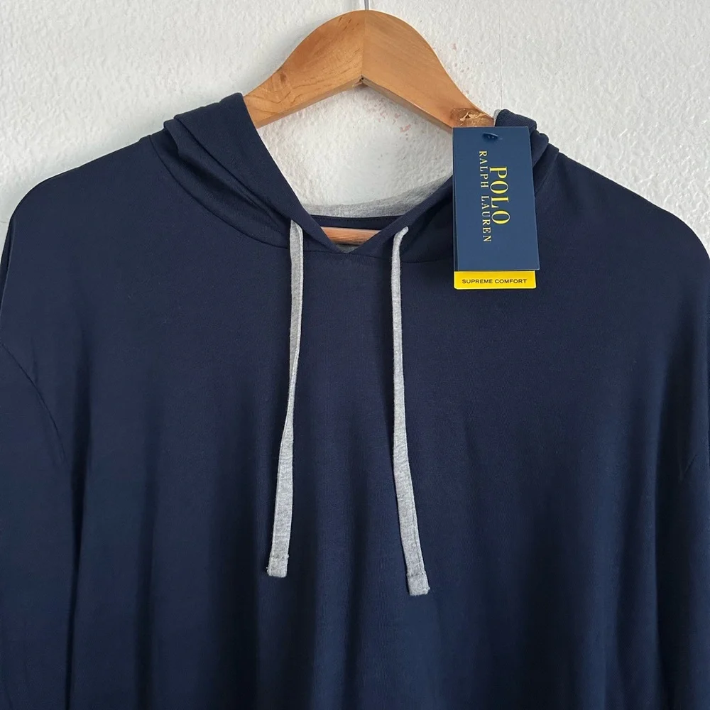 Polo Ralph Lauren Sleepwear Pajama Hoodie Big Pony Belted PWing Sport Size Large